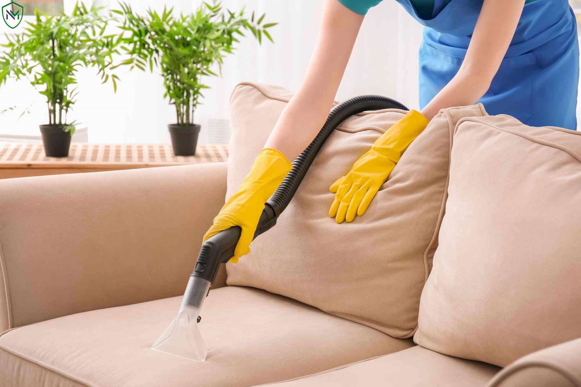 Sofa nỉ với các bước làm sạch nghiêm ngặt, tỉ mỉ